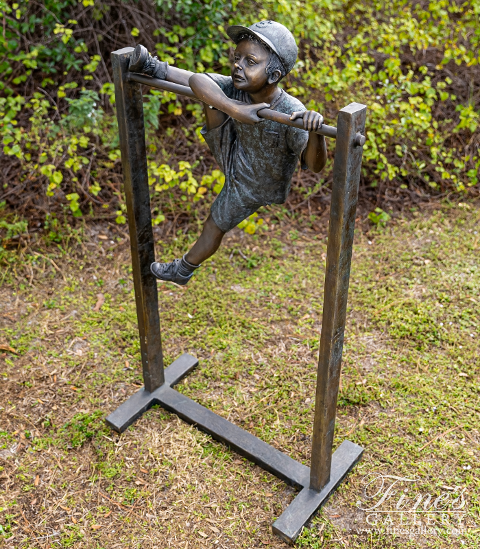 Bronze Statues  - Spunky Little Boy Bronze Statue - BS-345